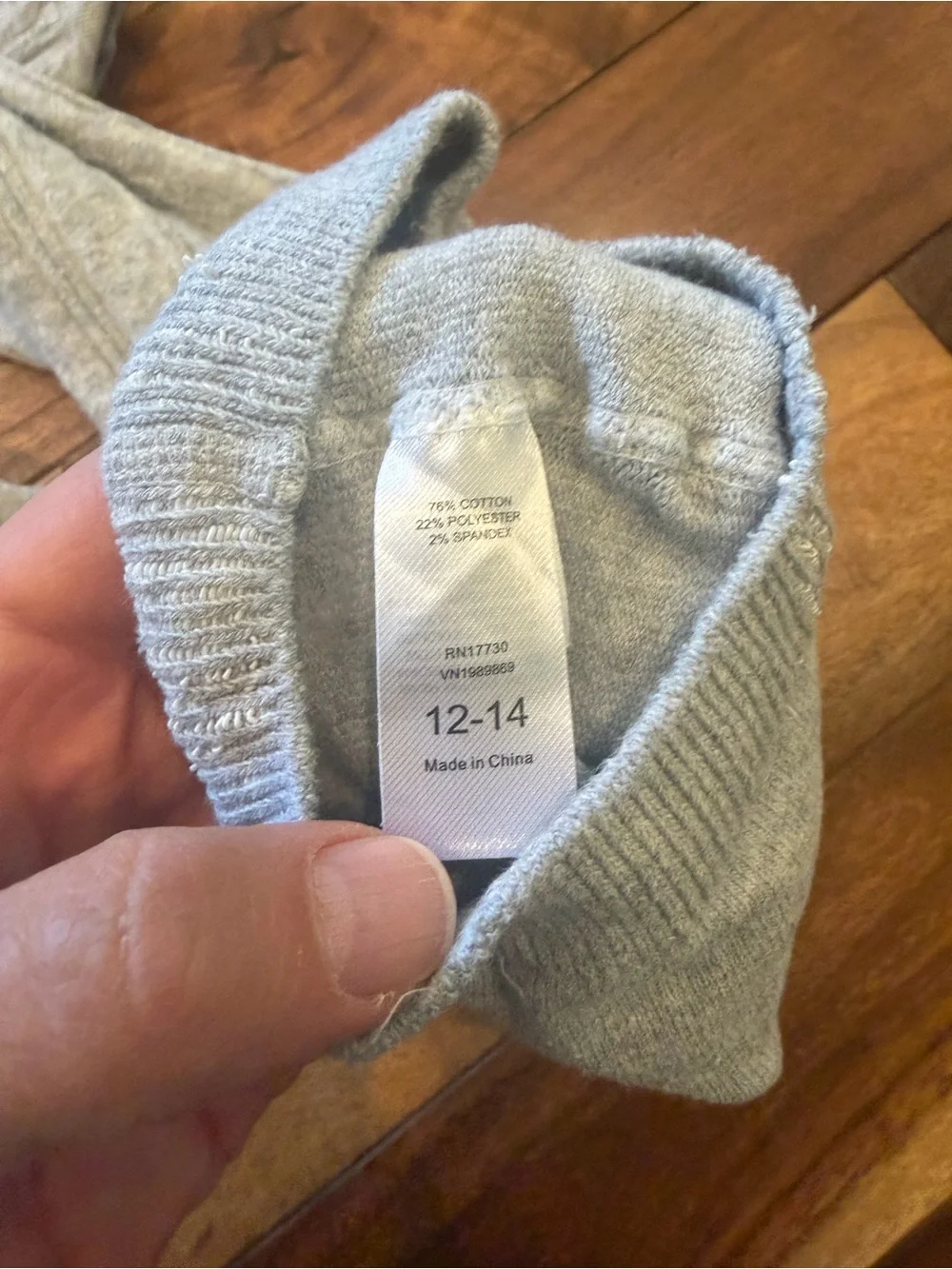 Target Light Gray Ribbed Tights size 12/14 new